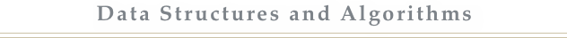 Data Structures and Algorithms￼